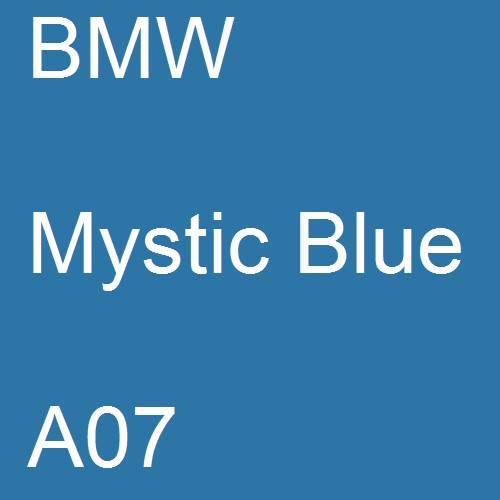 BMW, Mystic Blue, A07.